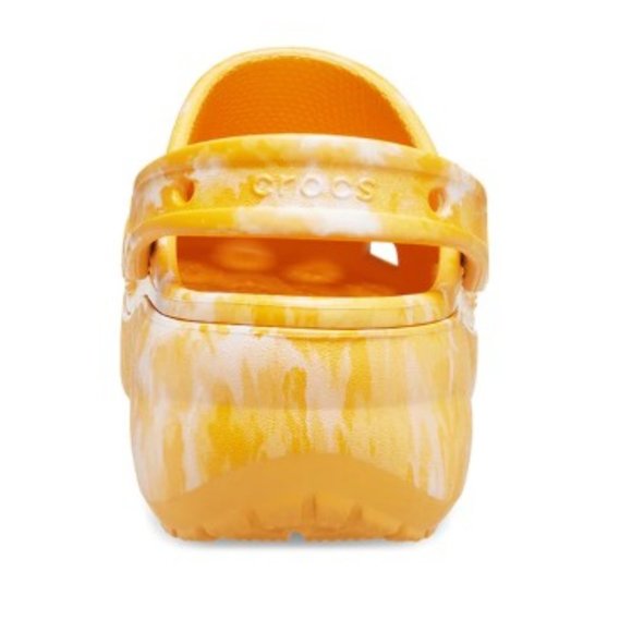 Crocs Women Classic Platform Graphic Clog in Orange Sorbet - Picture 4 of 5